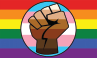 LGTB Gay Trans Pride BLM Fist Flag